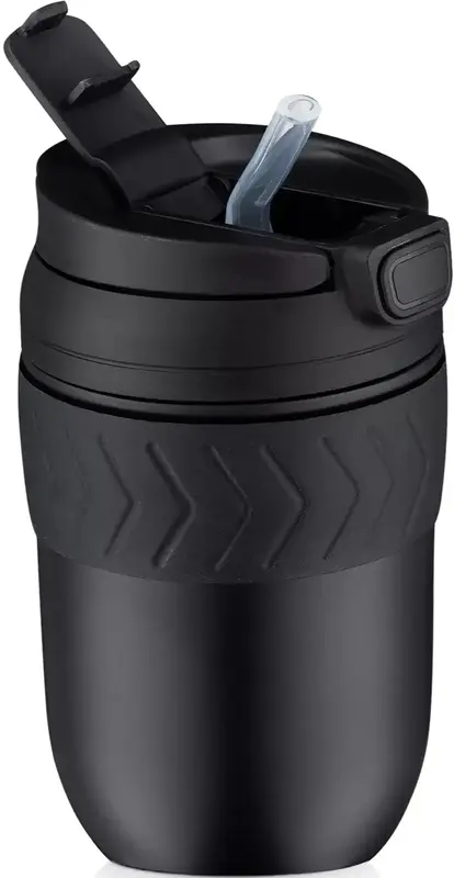 Термокухоль Ardesto Cosy, 400мл, нержавіюча сталь, чорний - фото - №4