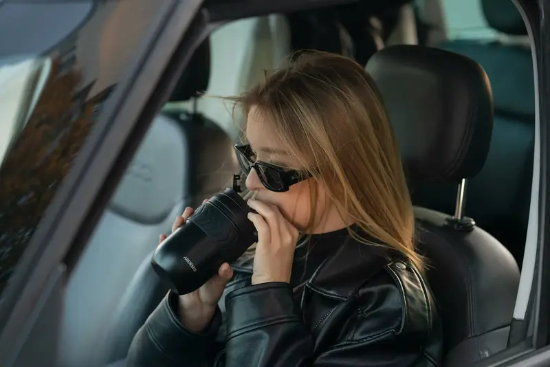 Термокухоль Ardesto Cosy, 400мл, нержавіюча сталь, чорний - фото - №6