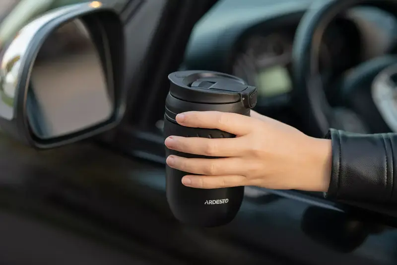 Термокухоль Ardesto Cosy, 400мл, нержавіюча сталь, чорний - фото - №7