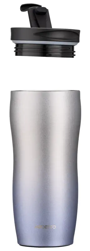 Термокружка Ardesto Metallic, 450мл, нержавеющая сталь, синий фото