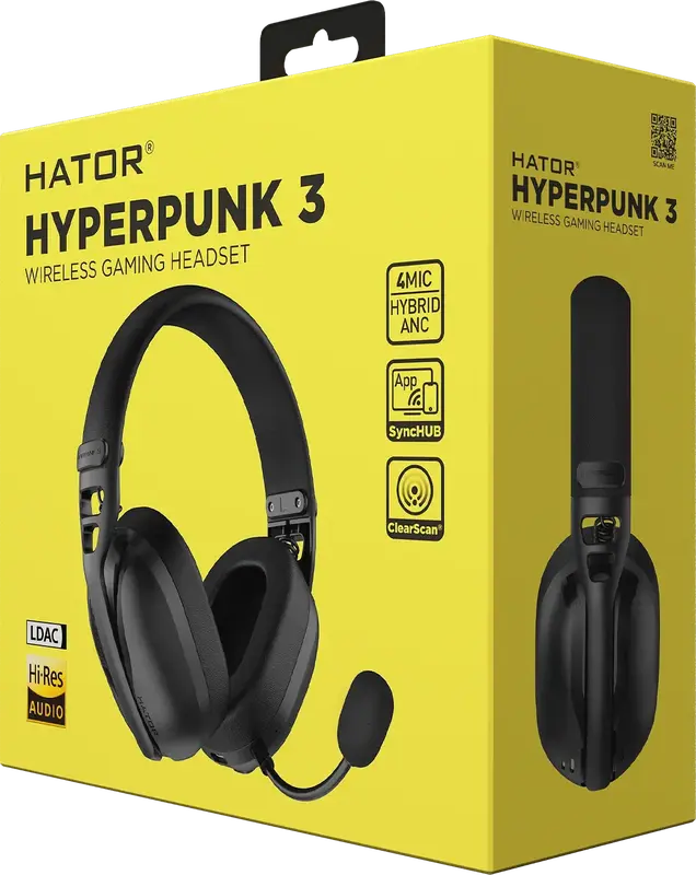Гарнитура игровая HATOR Hyperpunk 3 Wireless (ESH15) Black фото
