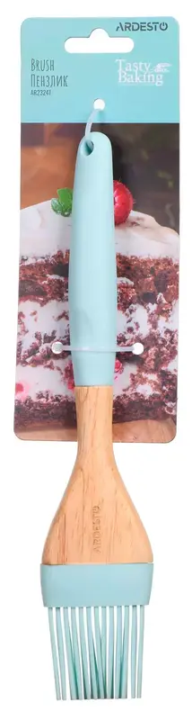 Пензлик Ardesto Tasty Baking, 24см, силікон, дерево, блакитний (AR2324T) - фото - №4