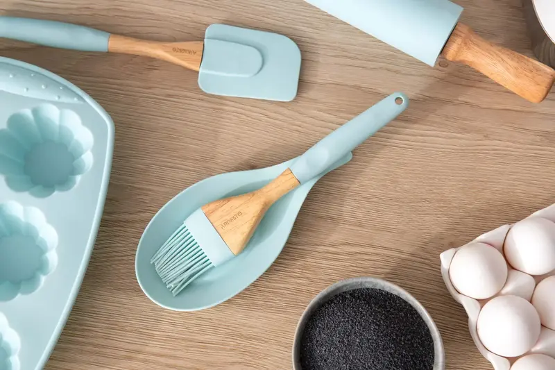 Пензлик Ardesto Tasty Baking, 24см, силікон, дерево, блакитний (AR2324T) - фото - №3