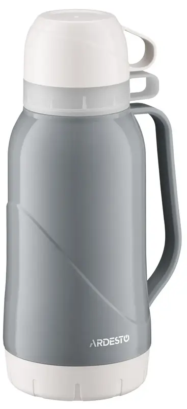 Термос Ardesto Gemini Gourmet, 1800мл, пластик, боросиликатное стекло, синий фото