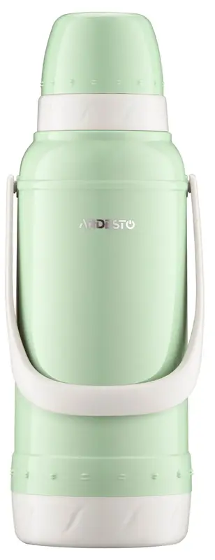 Термос Ardesto Gemini Gourmet, 2000мл, пластик, боросиликатное стекло, зеленый фото