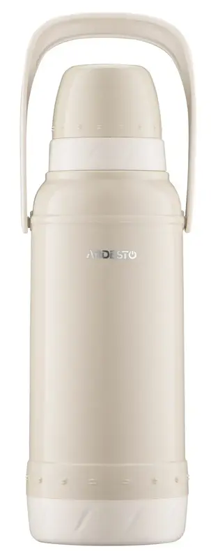 Термос Ardesto Gemini Gourmet, 2000мл, пластик, боросиликатное стекло, бежевый фото