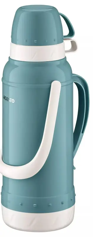 Термос Ardesto Gemini Gourmet, 2000мл, пластик, боросиликатное стекло, синий фото