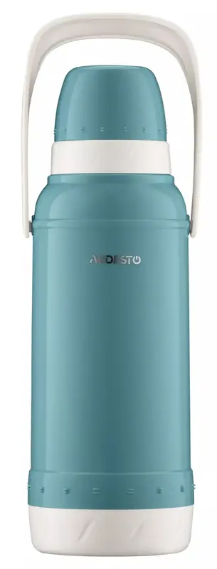 Термос Ardesto Gemini Gourmet, 2000мл, пластик, боросиликатное стекло, синий фото