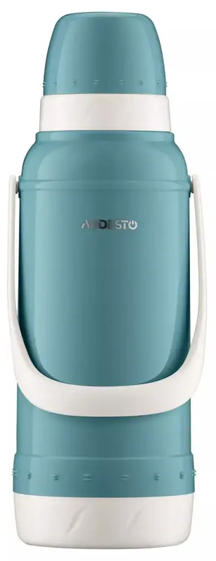 Термос Ardesto Gemini Gourmet, 2000мл, пластик, боросиликатное стекло, синий фото