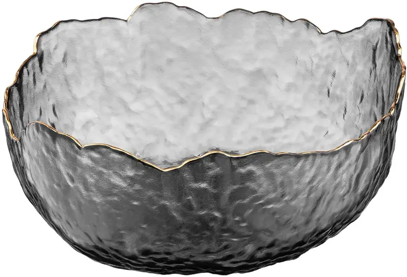 Салатник Ardesto Bell, 19.5см, скло, сірий (AR5007) - фото - №1