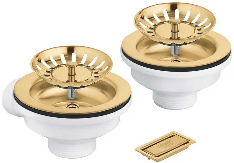 Зливний комплект Grohe для двох чаш без ексцентрика (40997GN0) фото