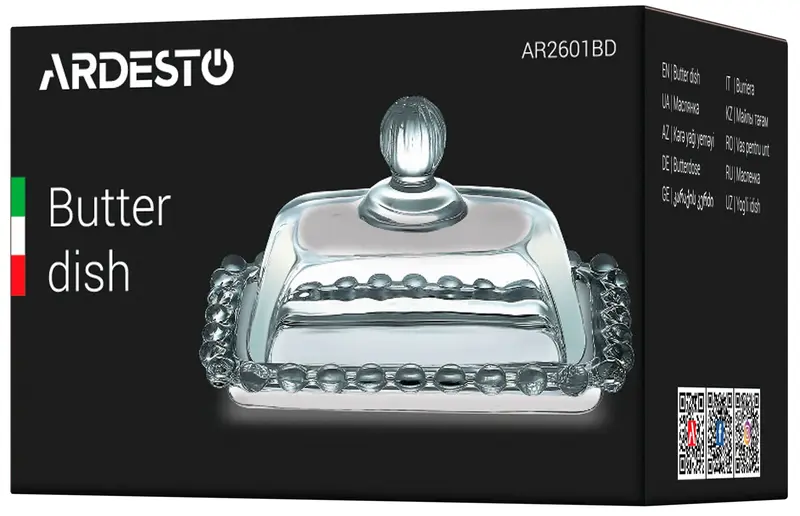 Маслянка Ardesto, 11х7см, скло, прозорий (AR2601BD) - фото - №4