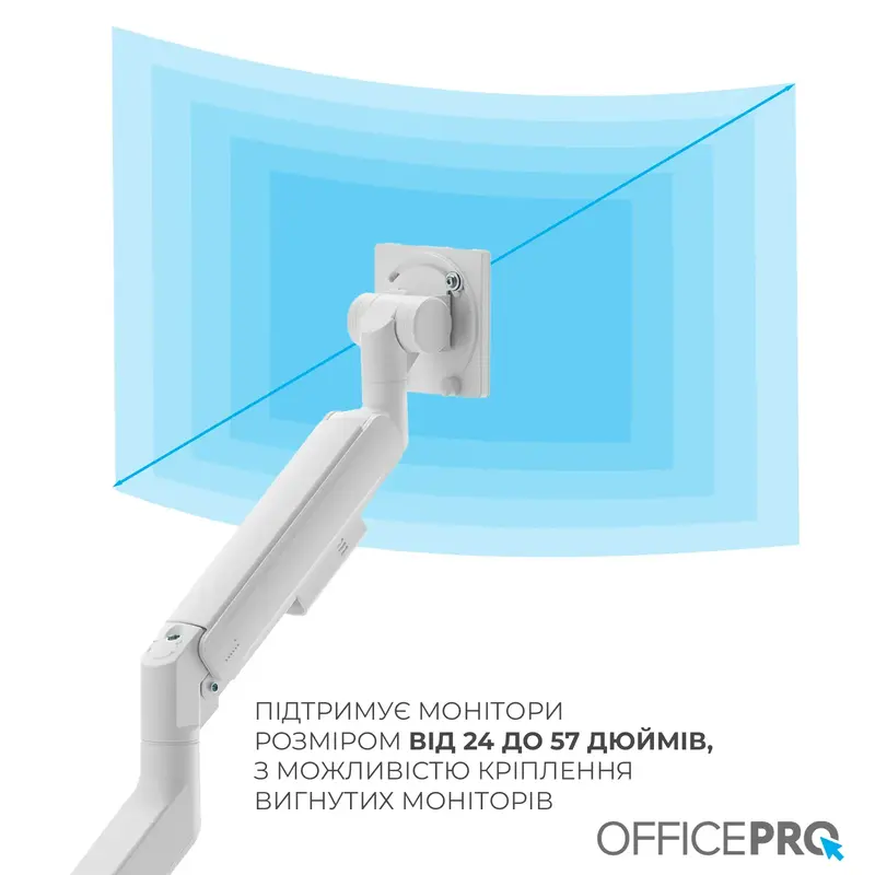 Настольное крепление для монитора OfficePro MA851W 24-57" White фото