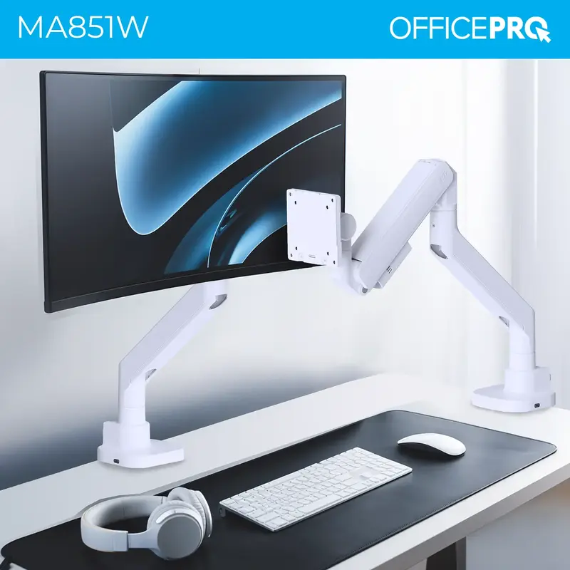 Настольное крепление для монитора OfficePro MA851W 24-57" White фото