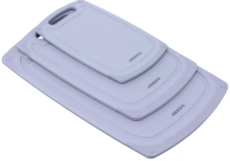 Дошка кухонна Ardesto Gemini, 33х20х0.85см, пластик, сірий - фото - №4