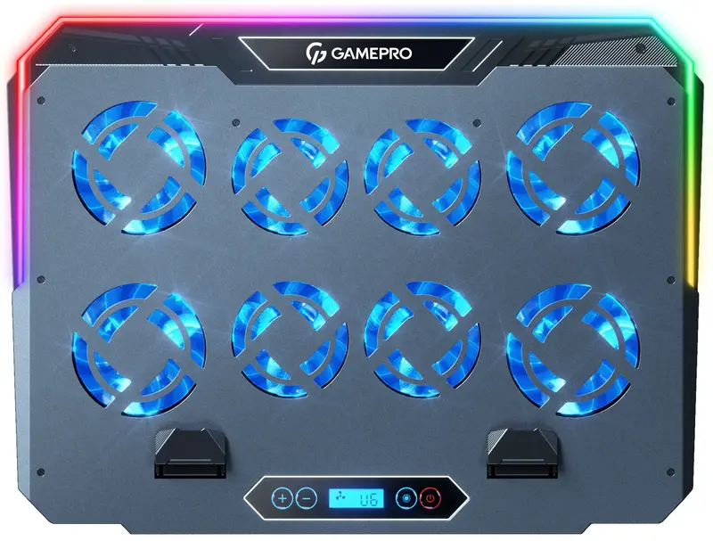 Охолоджувальна підставка для ноутбука Gamepro CP1040 Black/Gray - фото - №1