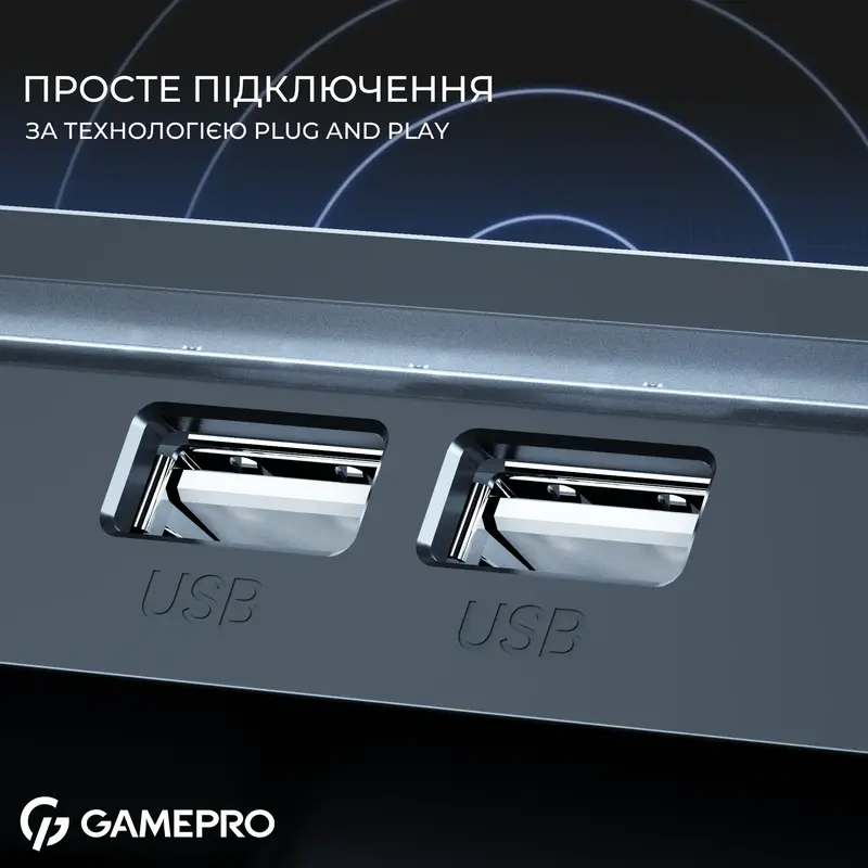 Охолоджувальна підставка для ноутбука Gamepro CP1040 Black/Gray - фото - №13