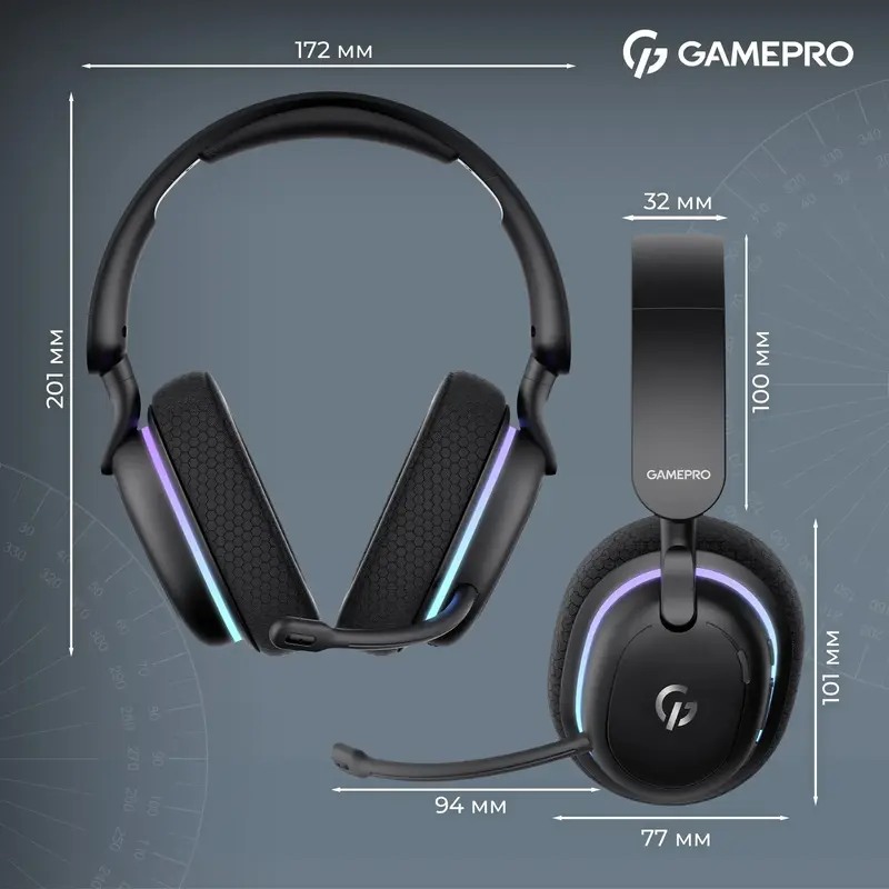 Гарнитура игровая GamePro HSW250 Black фото
