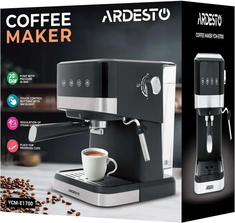 Кавоварка Ardesto ріжкова YCM-E1700 - фото - №9