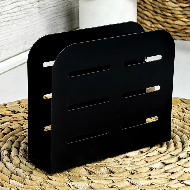 Серветниця Ardesto Midori 15х4х12.5см, метал, чорна (AR0910B) - фото - №3