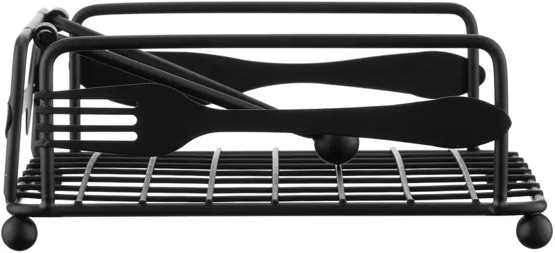 Серветниця Ardesto Midori 18х18х7см, метал, чорний (AR0906B) - фото - №4