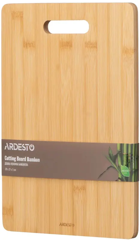Дошка кухонна Ardesto Midori, 28х21х1см, бамбук - фото - №0
