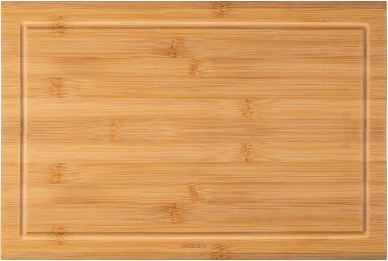 Дошка кухонна з жолобом Ardesto Midori, 33х22х1.5см, бамбук - фото - №4