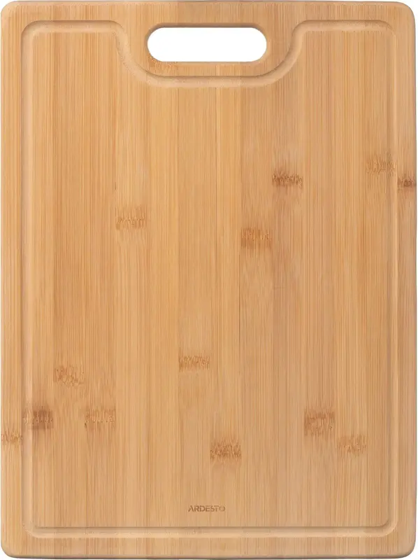 Дошка кухонна з жолобом Ardesto Midori, 40х30х1.5см, бамбук - фото - №1