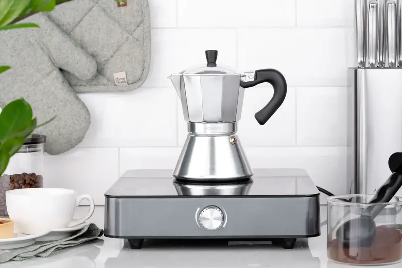 Гейзерна кавоварка Ardesto Gemini Piemonte, 0.45л, 9 чашок, алюміній - фото - №8