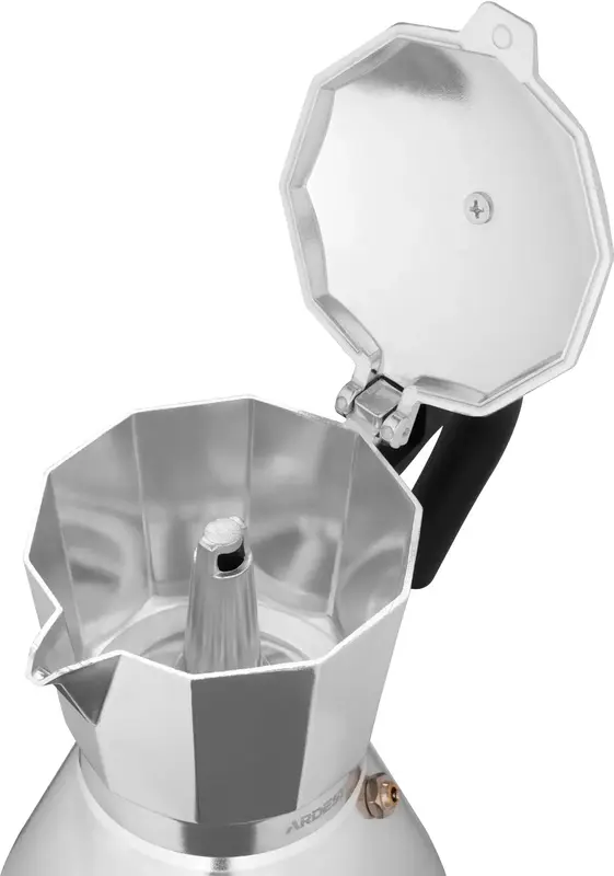 Гейзерна кавоварка Ardesto Gemini Piemonte, 0.45л, 9 чашок, алюміній - фото - №6
