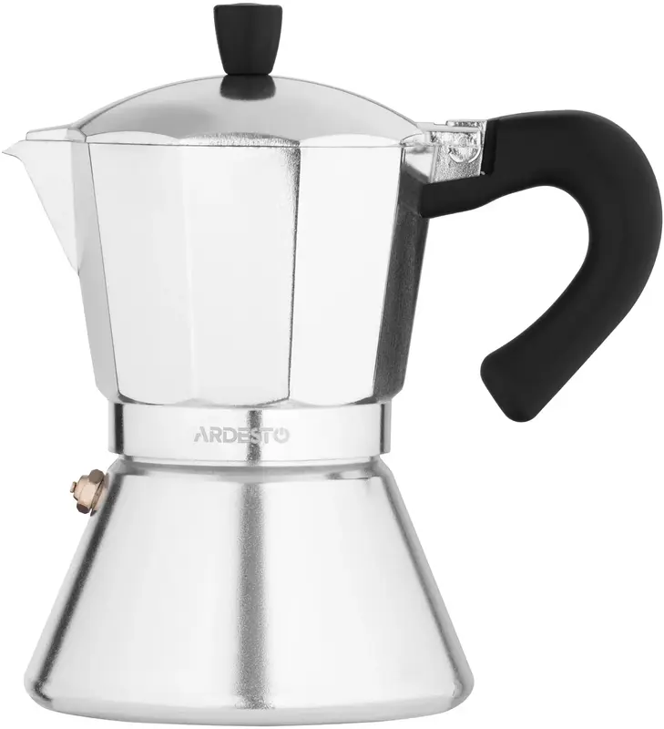 Гейзерна кавоварка Ardesto Gemini Piemonte, 0.45л, 9 чашок, алюміній - фото - №0