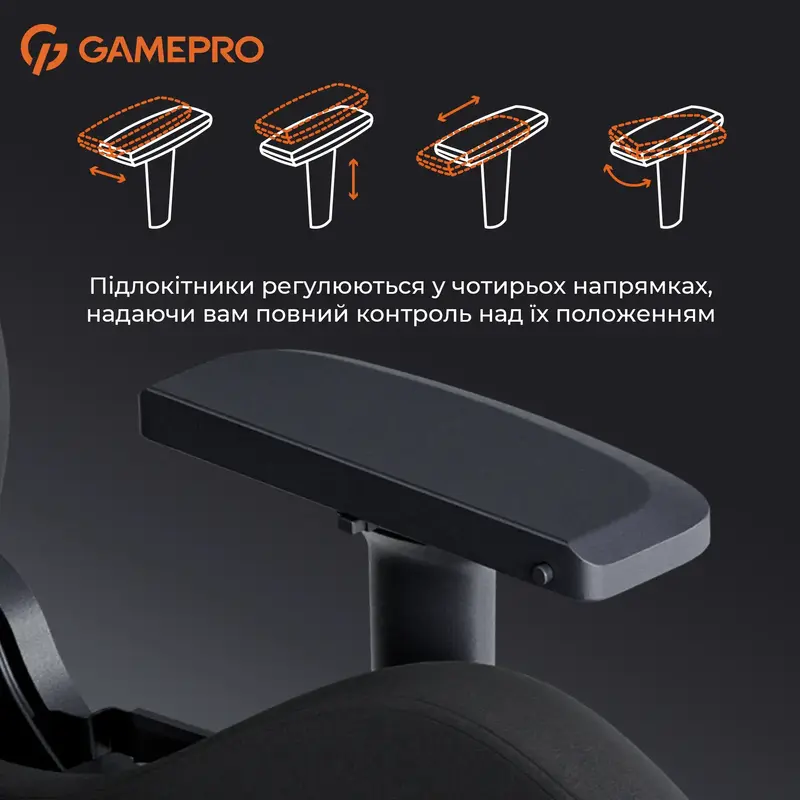 Игровое кресло GamePro GC900B Fabric Black фото