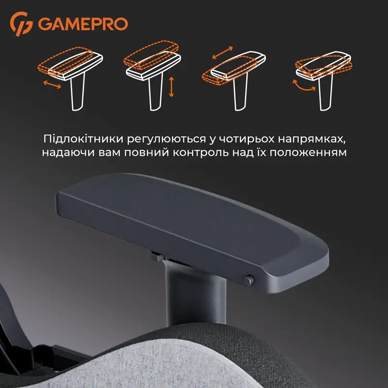 Игровое кресло GamePro GC900DG Fabric Dark Grey фото