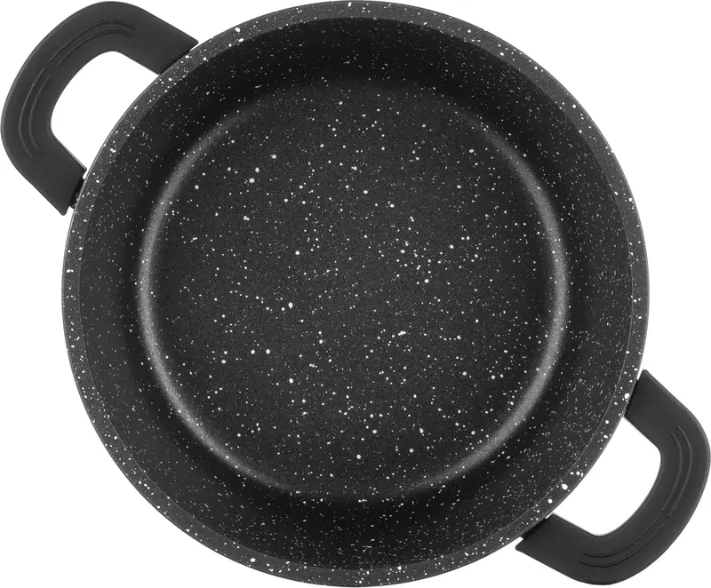 Каструля зі скляною кришкою Ardesto Gemini Anzio, 1.8л, алюміній, чорний - фото - №4