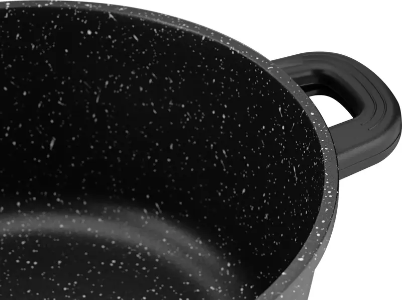 Каструля зі скляною кришкою Ardesto Gemini Anzio, 2.5л, алюміній, чорний - фото - №5