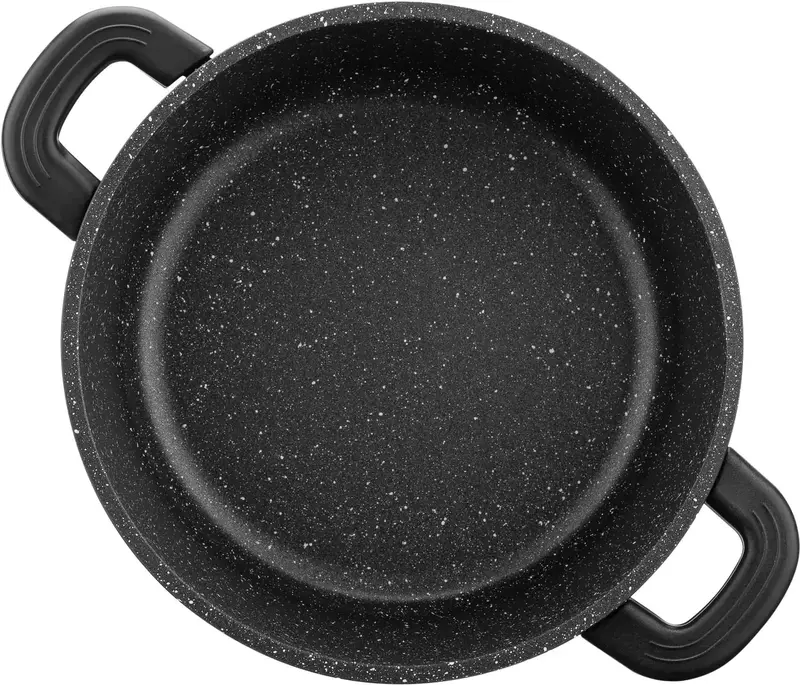 Каструля зі скляною кришкою Ardesto Gemini Anzio, 2.5л, алюміній, чорний - фото - №4