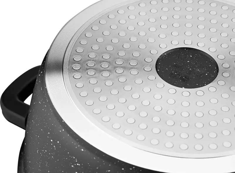 Каструля зі скляною кришкою Ardesto Gemini Anzio, 4.4л, алюміній, чорний - фото - №7