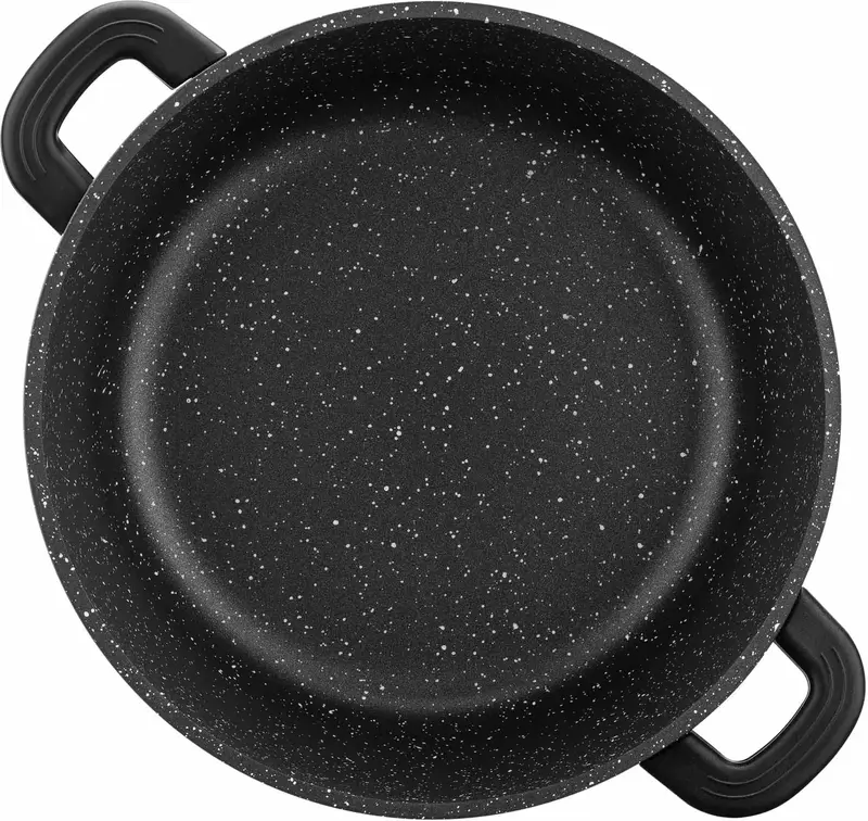 Каструля зі скляною кришкою Ardesto Gemini Anzio, 4.4л, алюміній, чорний - фото - №4