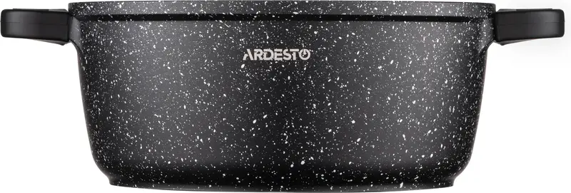 Каструля зі скляною кришкою Ardesto Gemini Anzio, 3.1л, алюміній, чорний - фото - №3