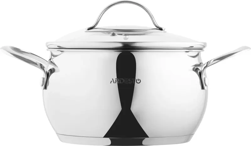 Каструля зі скляною кришкою Ardesto Gemini Liguria, 3л, нержавіюча сталь - фото - №2