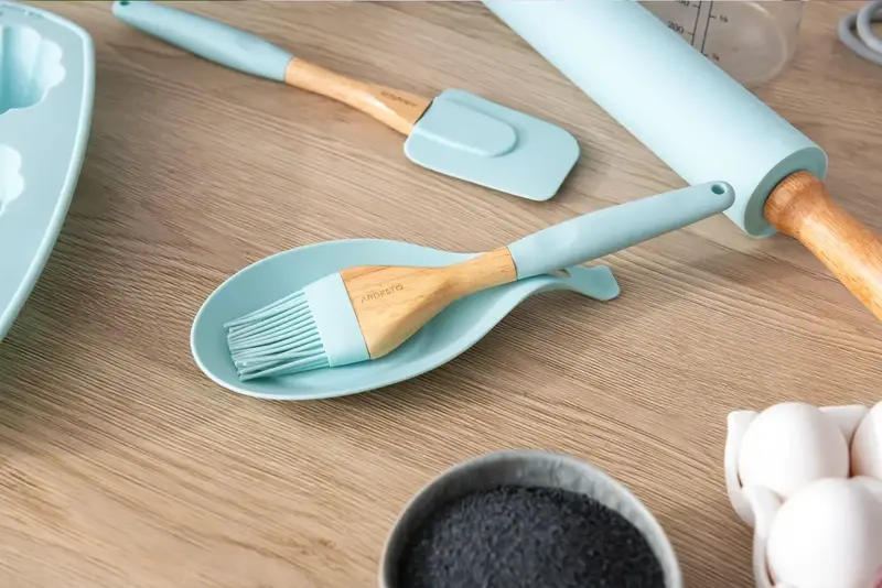 Підставка під ложку Ardesto Fresh, 19.5х9.5х1.8см, силікон, блакитний (AR4039T) - фото - №4