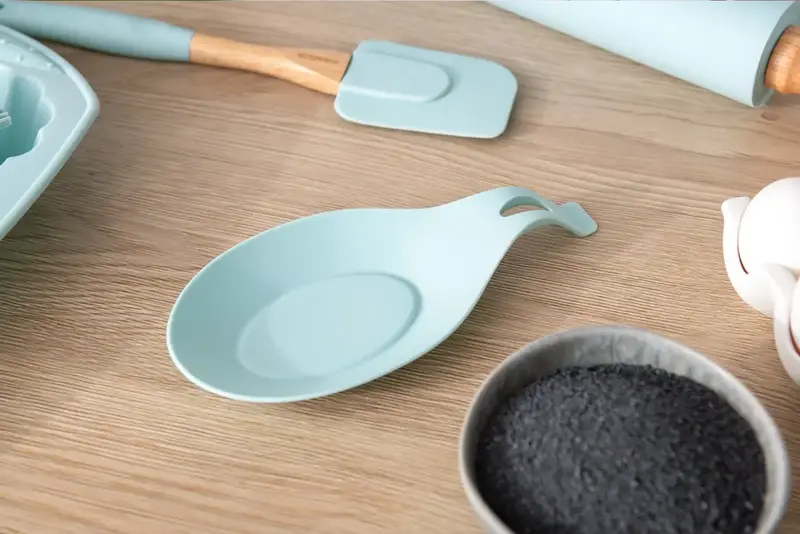 Підставка під ложку Ardesto Fresh, 19.5х9.5х1.8см, силікон, блакитний (AR4039T) - фото - №6