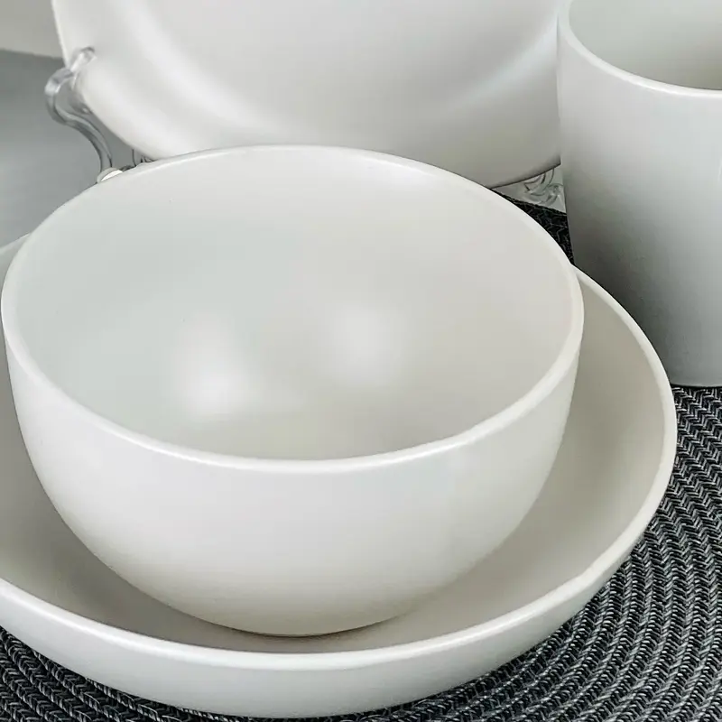 Салатник Ardesto Molize, 14.5см, кераміка, білий (AR2914MW) - фото - №1