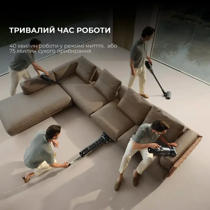 Миючий пилосос Dreame Wet and Dry Vacuum H14 Dual Black HHV25A - фото - №9