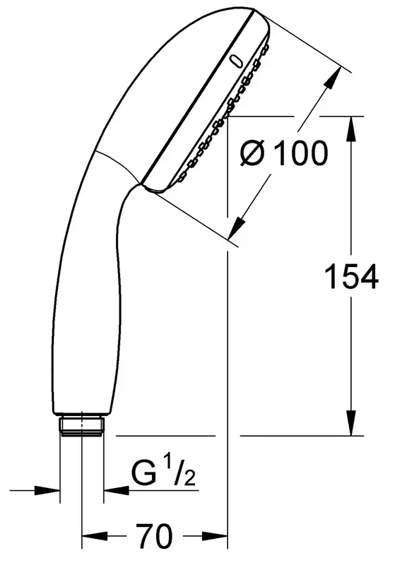 Душова лійка Grohe Vitalio Go 100 (26542000) фото