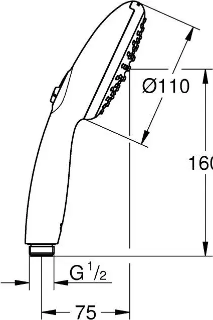 Душова лійка Grohe Vitalio Start 110 (27946001) фото