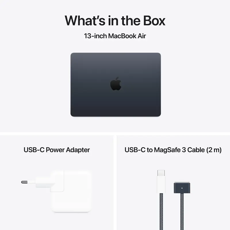 Apple MacBook Air M4 Chip 13" 16/512GB Midnight (MW133) 2025 фото