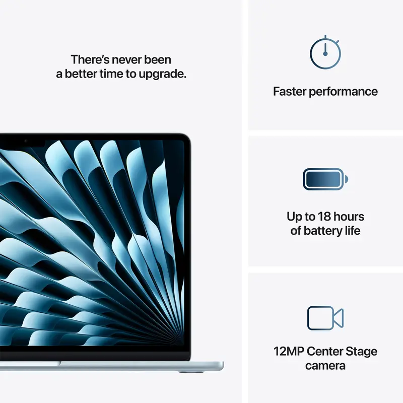 Apple MacBook Air M4 Chip 13" 16/512GB Sky Blue (MC6U4) 2025 фото