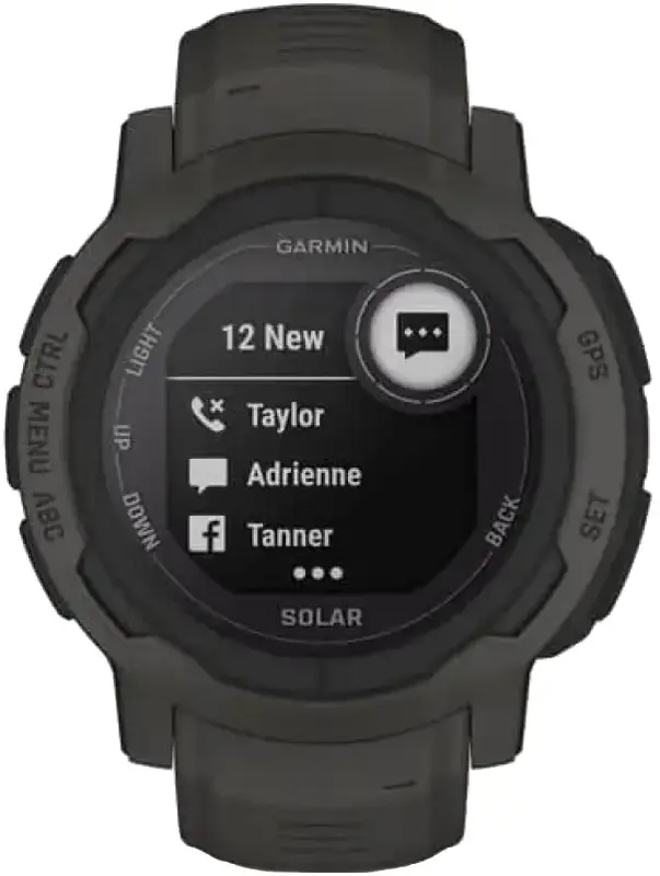 Смарт-годинник GARMIN Instinct 2 Solar графіт (010-02627-00) - фото - №12