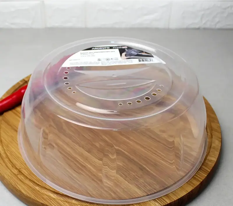 Кришка для мікрохвильової печі Ardesto Fresh, 27см, пластик, прозорий (AR1602TP) - фото - №5
